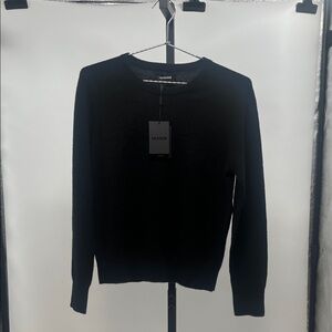 NAADAM  woman Classic Black Crewneck Sweater